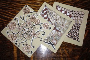 This is the look of Renaissance; a new technique using new zentangle tools.